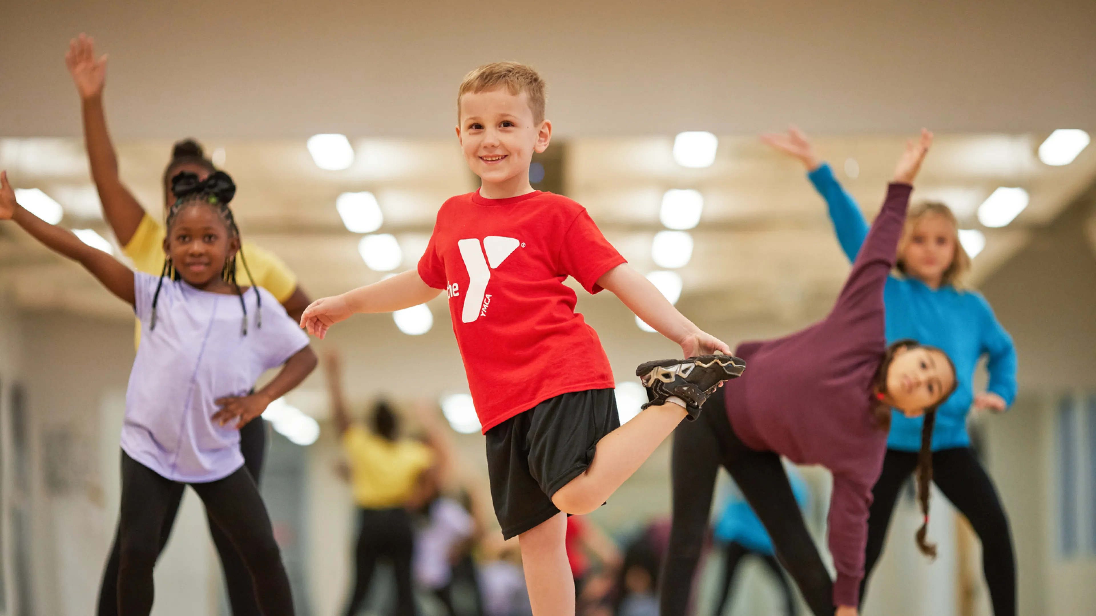 Kids Dancing in Y-shirts