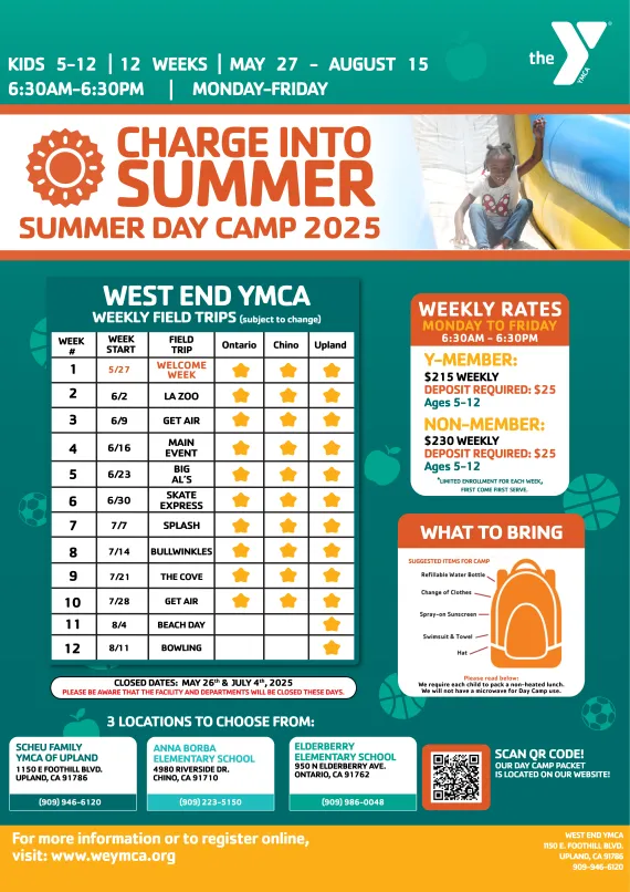 Summer Day Camp 2025 Flyer
